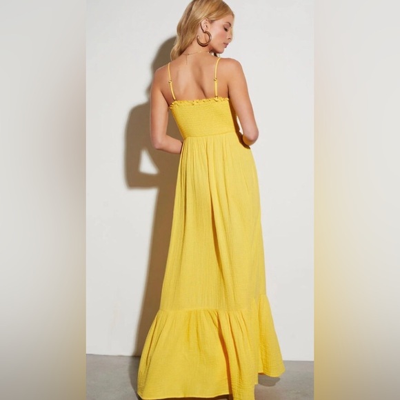 Vici limoncello spritz pink maxi dress NEW size medium Re $80+w/t - Picture 8 of 14